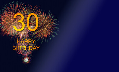 congratulations to 30th Birthday