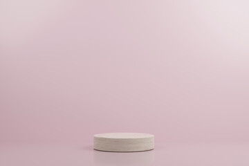 Product display podium decorated for social media