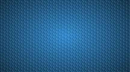 Dark hexagonal background with blue gradient