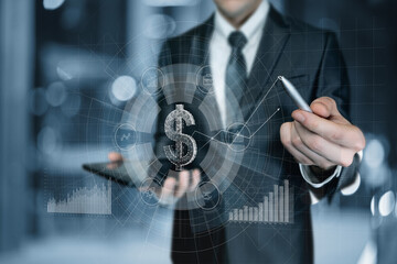 The concept of modern technologies in financial analytics.