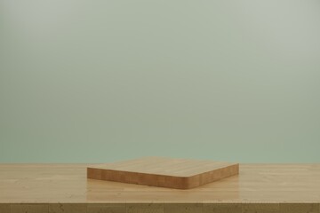 Product display podium decorated for social media