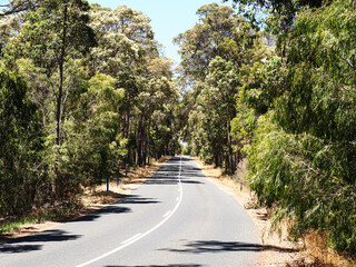 long and empty road in Western Australia