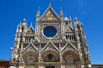 Fototapeta na wymiar Siena, il Duomo di Santa Maria Assunta. Toscana, Italia