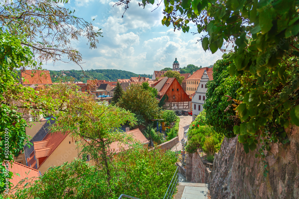 Wall mural Top view of Meissen