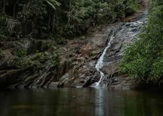 Suazier waterfall in Seychelles