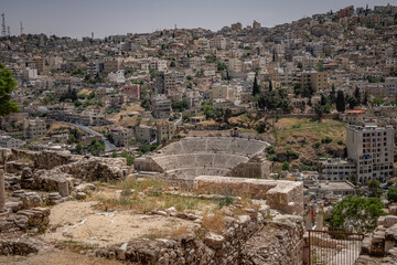 cityscape of Amman from the citadel hill