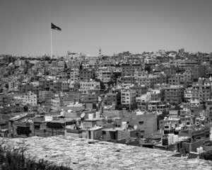 cityscape of Amman from the citadel hill