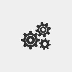 Cogwheels vector icon illustration sign
