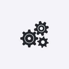 Cogwheels vector icon illustration sign