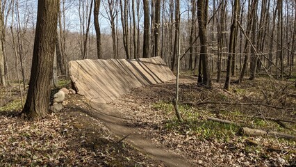 Mountain bike wall ride