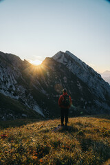 Fototapeta premium Sonnenaufgang in Österreich