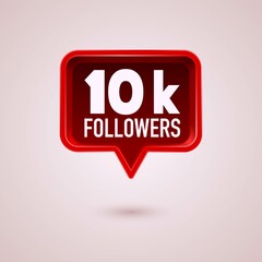 Followers 10k social media symbol