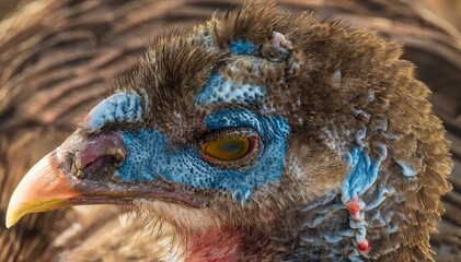 Turkey up close of face