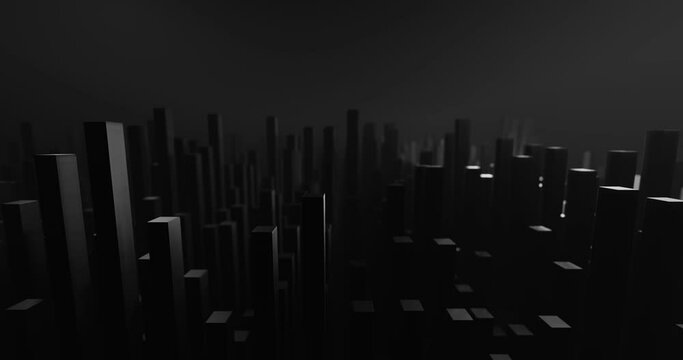 animated background of the black cuboids