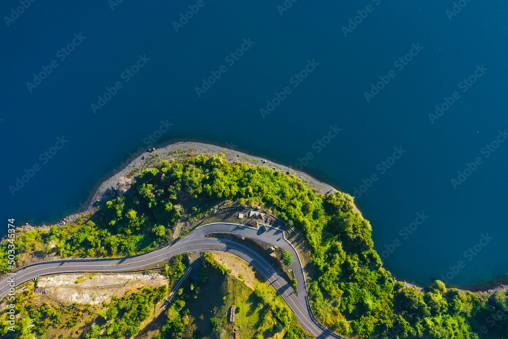 Wall mural Chile from above