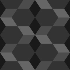 Rhombuses, hexagons, diamonds, lozenges. Mosaic. Flooring background. Ethnic tiles motif. Geometric wallpaper. Polygons backdrop. Digital paper, web design, textile print. Seamless abstract pattern.