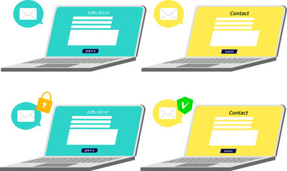 パソコン用メールフォーム送信画面