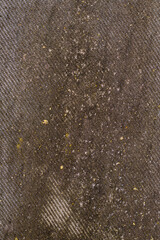 Texture of a dirty linen bag with stains, burlap. Weave structure