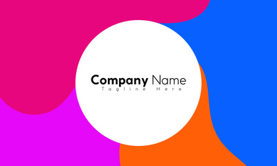 Dynamic wave and color company name abstract background, colorful gradient