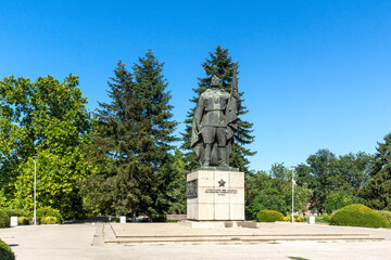 Fototapeta premium Monument of the Soviet Army known as Alyosha in Ruse, Bulgaria