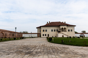 The ensemble of the Brancovenesc Palace from Potlogi. Romania.