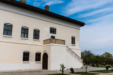 The ensemble of the Brancovenesc Palace from Potlogi. Romania.