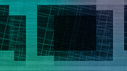 Abstract glitch art block pattern background image.