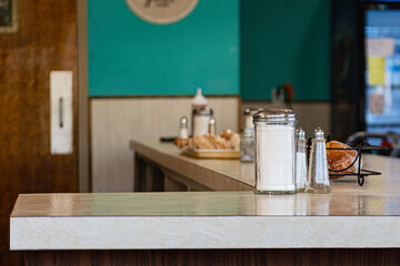 The charm of a local diner in Binghamton in Upstate NY.  Retro feeling in this eating...