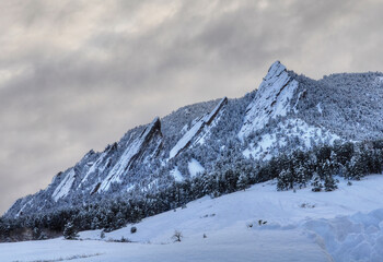 Snowy Boulder Flatirons © Kathleen