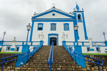 Sao Paulo, Brazil: facade of historic church of Ilhabela island