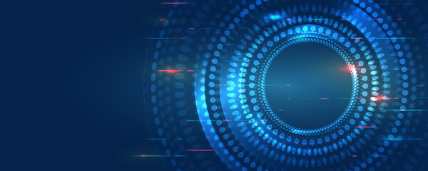 Vector database background. Big data visualization. Processing of data arrays, sorting. Filtering machine algorithms. Data stream in the form of an array of circles and binary code.