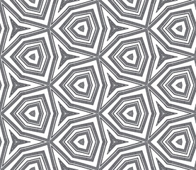 Exotic seamless pattern. Black symmetrical