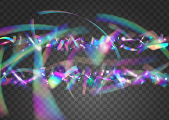 Neon Tinsel. Blur Celebrate Serpentine. Crystal Foil. Blue Laser Sparkles. Retro Burst. Birthday Glare. Surreal Art. Carnival Effect. Violet Neon Tinsel
