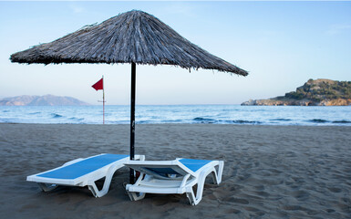 aegean beach at the turkey