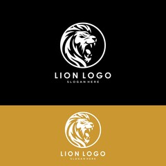 Vector illustration of a lion logo, emblem design. © vindez