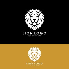 Vector illustration of a lion logo, emblem design.