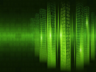 2d illustration Abstract futuristic electronic circuit technology background