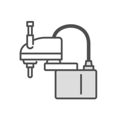 産業用ロボット、水平多関節ロボットのイラスト