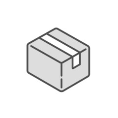 段ボール箱のベクターイラスト素材。