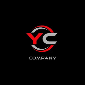 Letter YC logo combined with circle line, creative modern monogram logo style