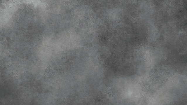 Grey grunge textured wall. Copy space. Abstract grunge grey shades watercolor background