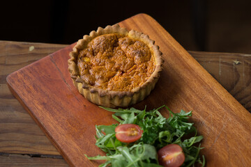 Western foods in a small bistro.