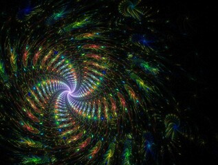 Imaginatory fractal abstract background Image