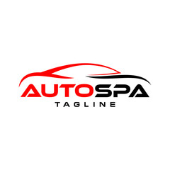 Auto spa logo vector  design illustration 