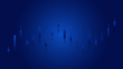 finance background concept. candlesticks chart show stock market price analysis for investment