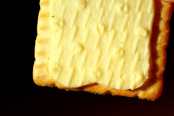 Square shape biscuit with lemon filling