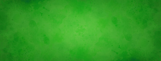 Green paper painting with watercolor brush, Grunge splash watercolor texture background