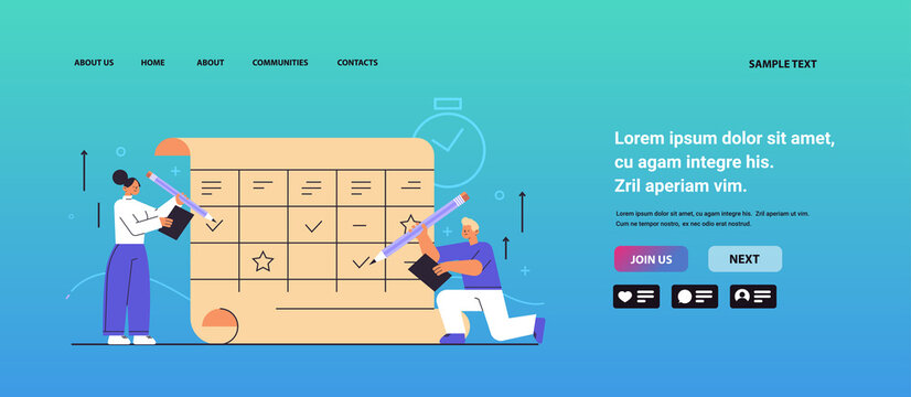 businesspeople planning content business people organizing working process business meeting events organizing