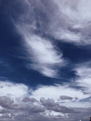 Fototapeta premium Blue calm cloudy sky