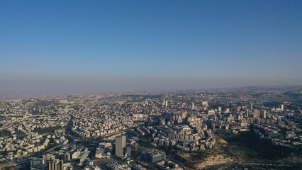 Jerusalem center aerial view, may 2022